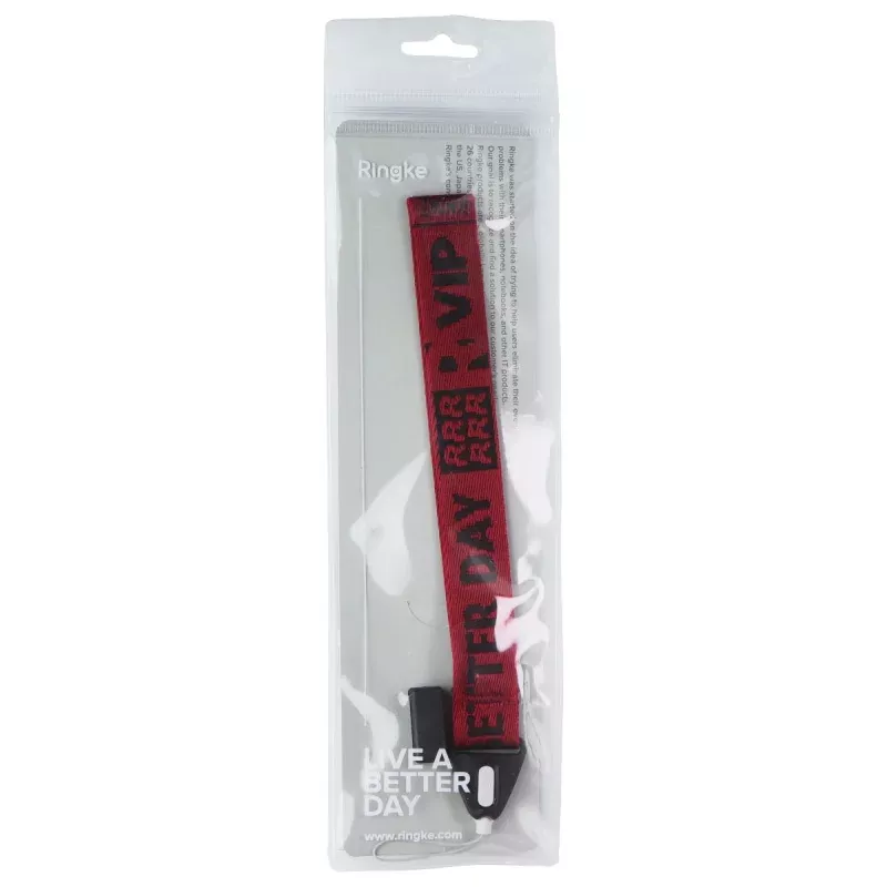 Ringke Camera and Phone Wrist Strap Lanyard - (Ticket Band 2) Red/Black