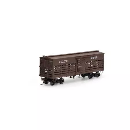 Roundhouse 75274 HO Scale 36' Old Time Stock Car CCCC 2444