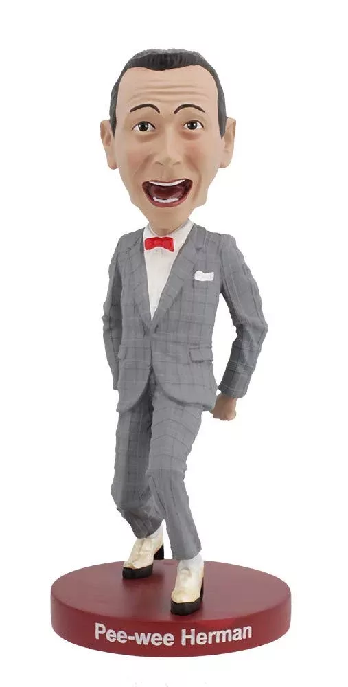 Royal Bobbles Pee Wee Herman Bobblehead Statue - 8 Inch Painted Polyre