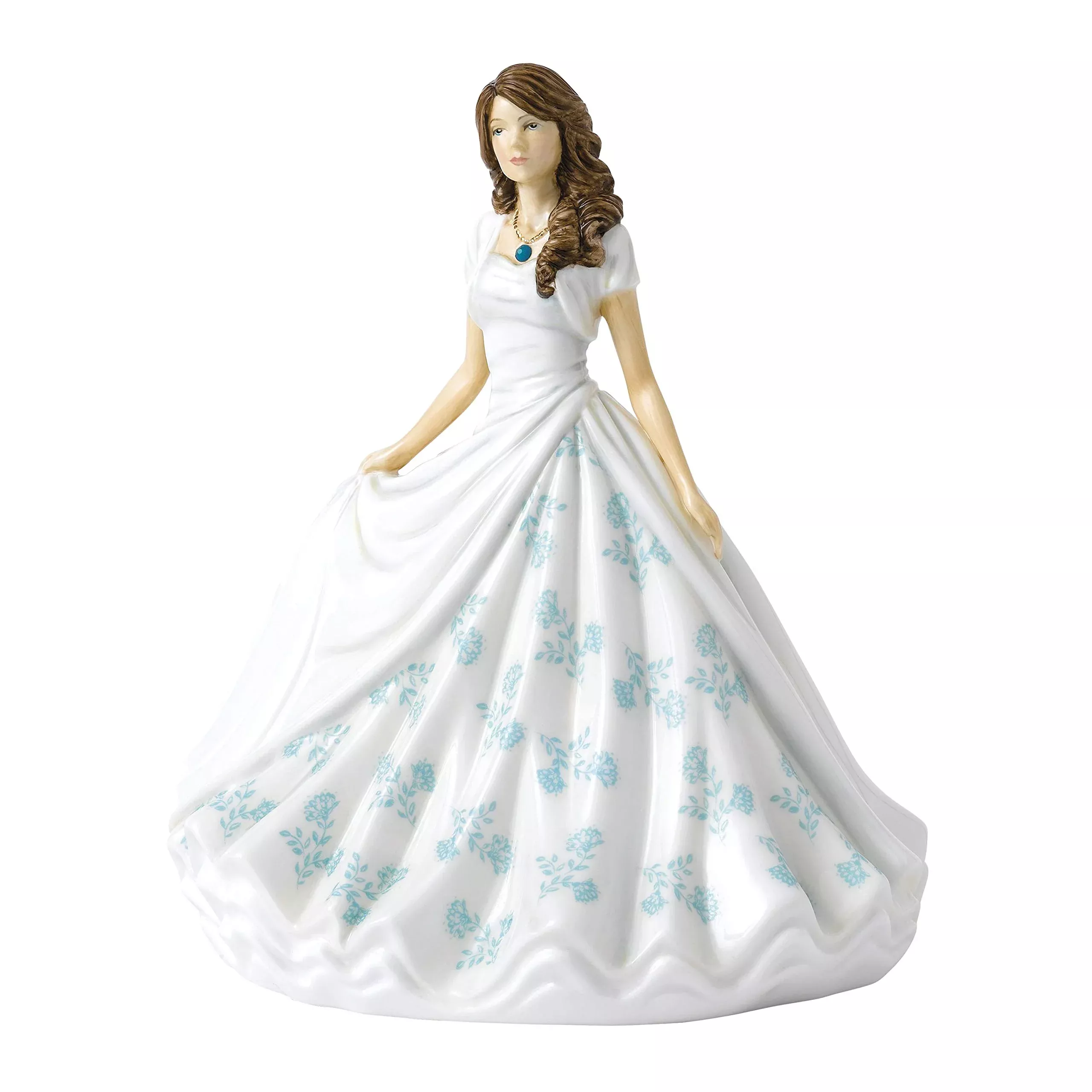 Royal Doulton Birthstone Petites Figurine December Turquoise 7" Fine B
