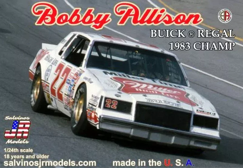 Salvinos JR Models 39175 1/24 1983 Bobby Allison Buick Regal Champion Model Kit