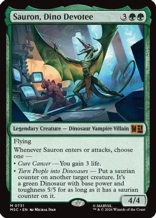 Sauron, Dino Devotee (MSC-731) [Commander: Marvel Super Heroes] Foil