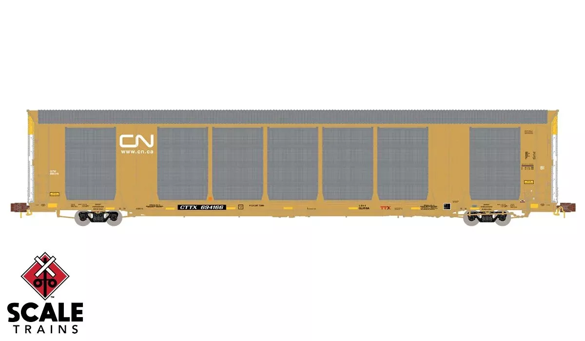 ScaleTrains 33729 Rivet N Scale Gunderson Multi-Max Autorack Canadian National CN CTTX 694116