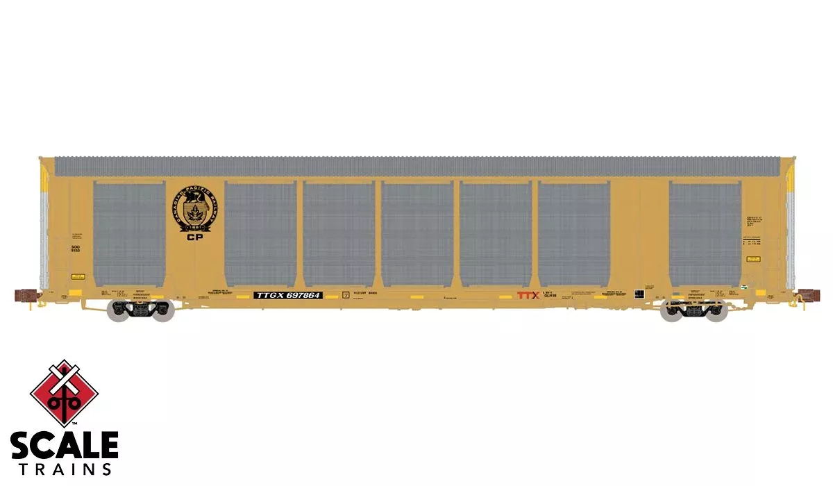 ScaleTrains 33740 Rivet N Scale Gunderson Multi-Max Autorack Canadian Pacific CP TTGX 697954