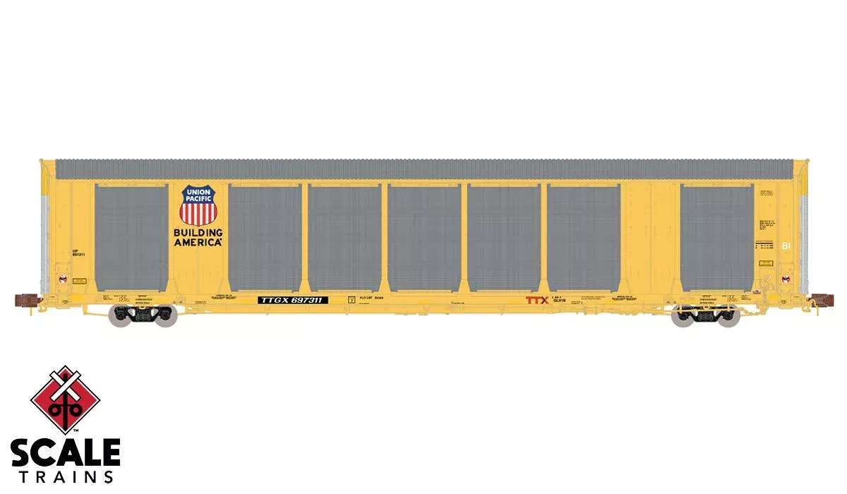 ScaleTrains 33767 Rivet N Scale Gunderson Multi-Max Autorack UP TTGX 697352