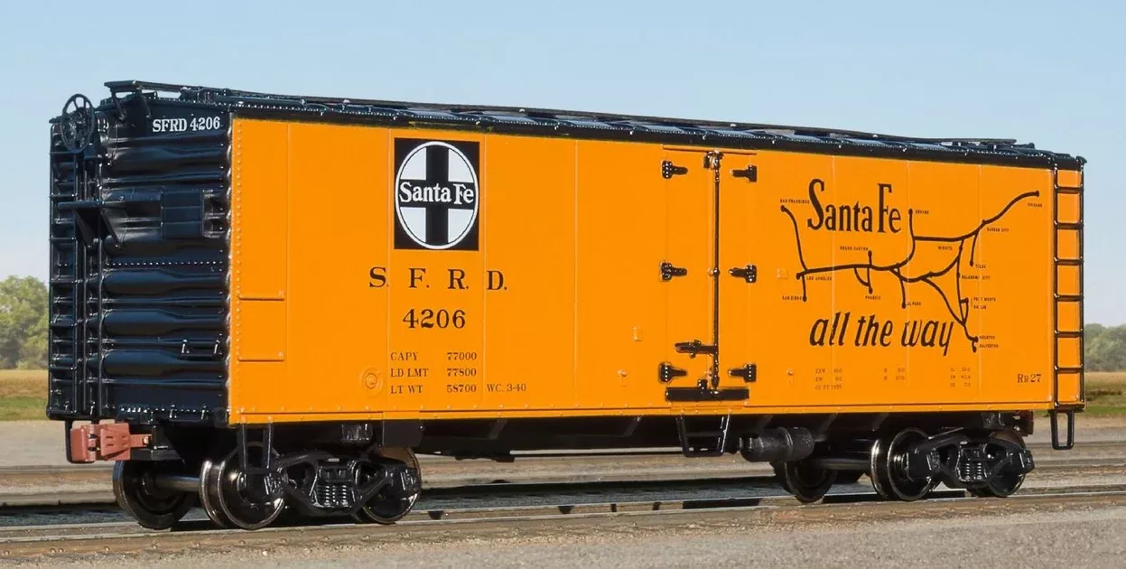 ScaleTrains Kit Classics 1250 40' Steel Reefer Santa Fe ATSF 4235
