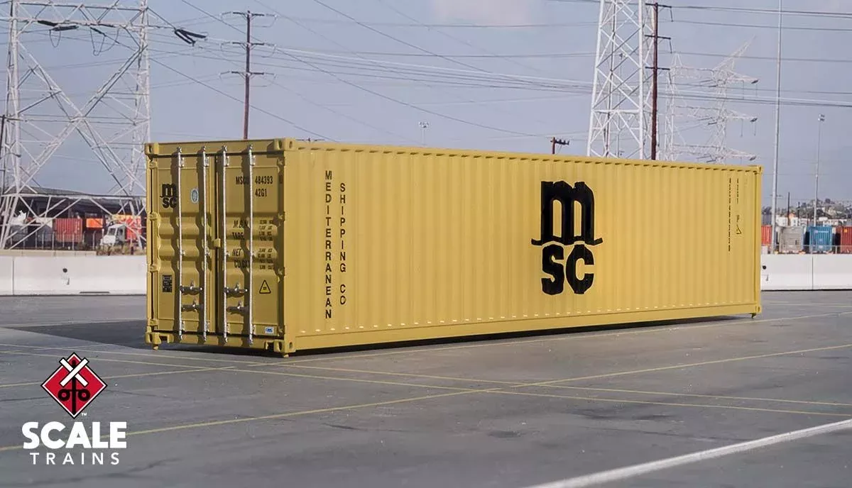 ScaleTrains Operator 11235 HO Scale 40' CIMC Container Mediterranean Shipping Company MSCU 484393