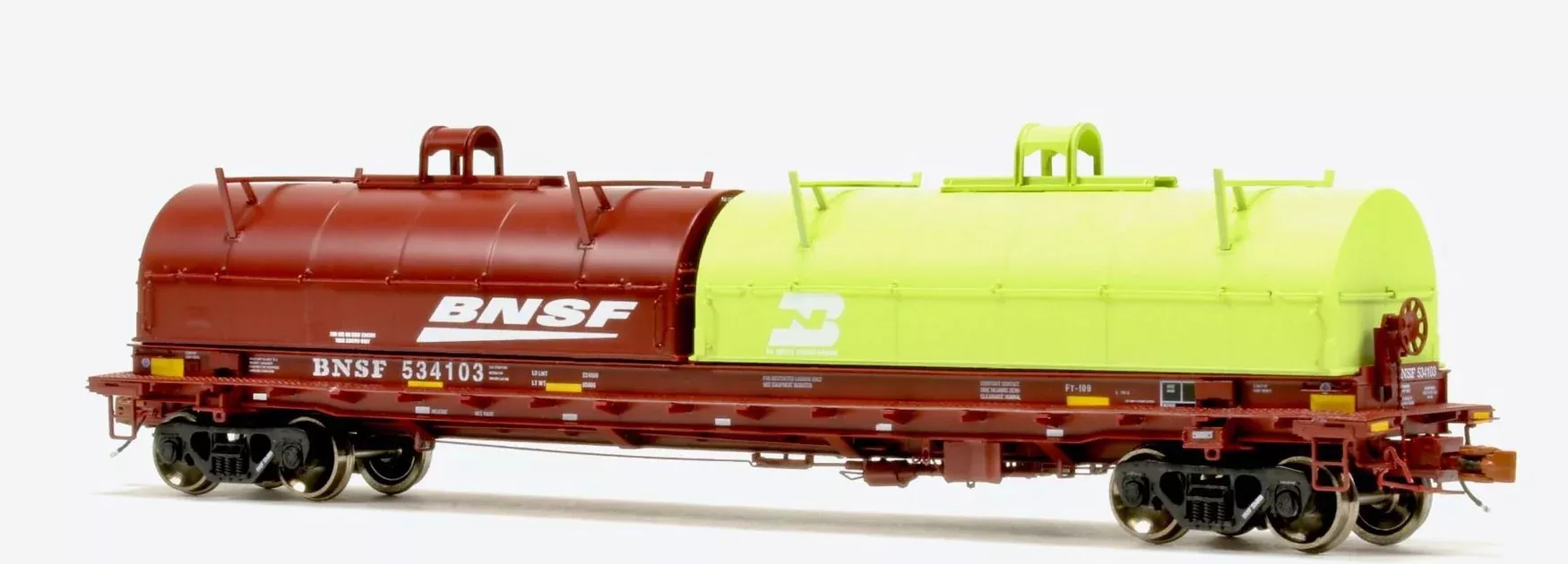 ScaleTrains Rivet 38505 HO Scale Thrall 48' Coil Steel Car BNSF "Mixed Hoods" 534103