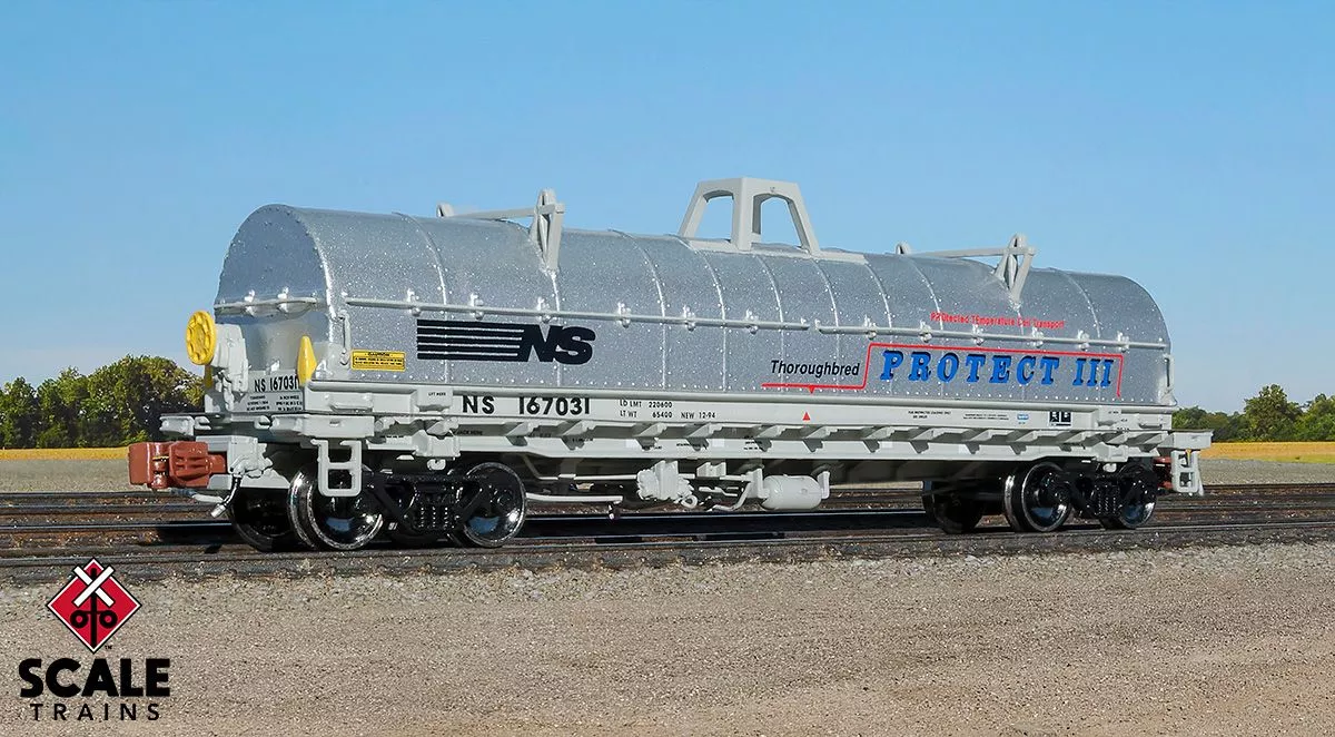 ScaleTrains Rivet N Scale 33542 42' Steel Coil Car Norfolk Southern "Protect III" NS 167031