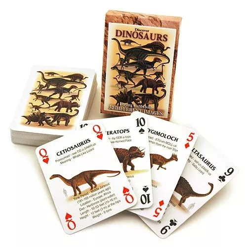 SEA and SKY Playing Cards - Dinosaur Theme - Poker Size - 52 Cards