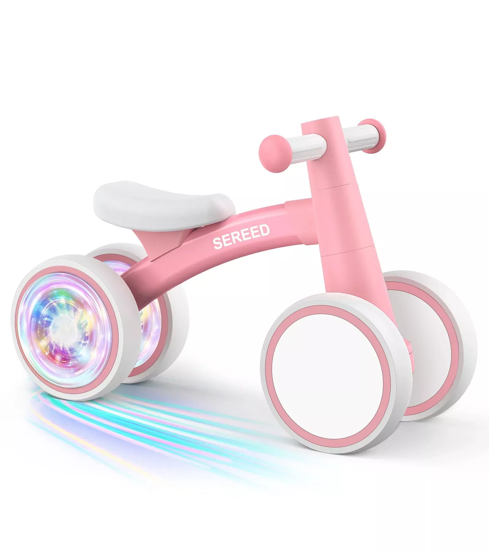 SEREED Baby Balance Bike for Toddlers, Pink, Small, 12-24
