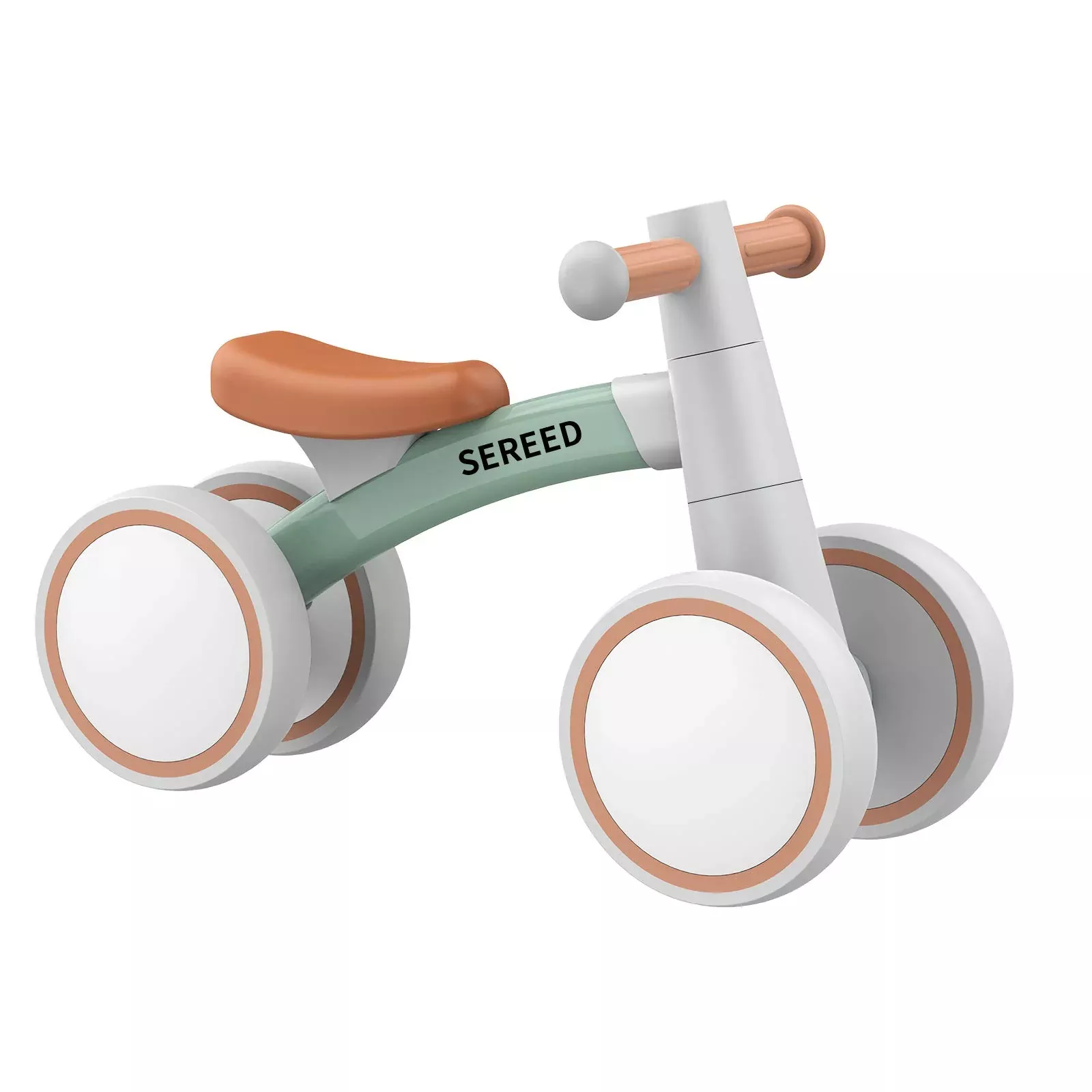 SEREED Mini Balance Bike for Toddlers, Green, Small, 12-24
