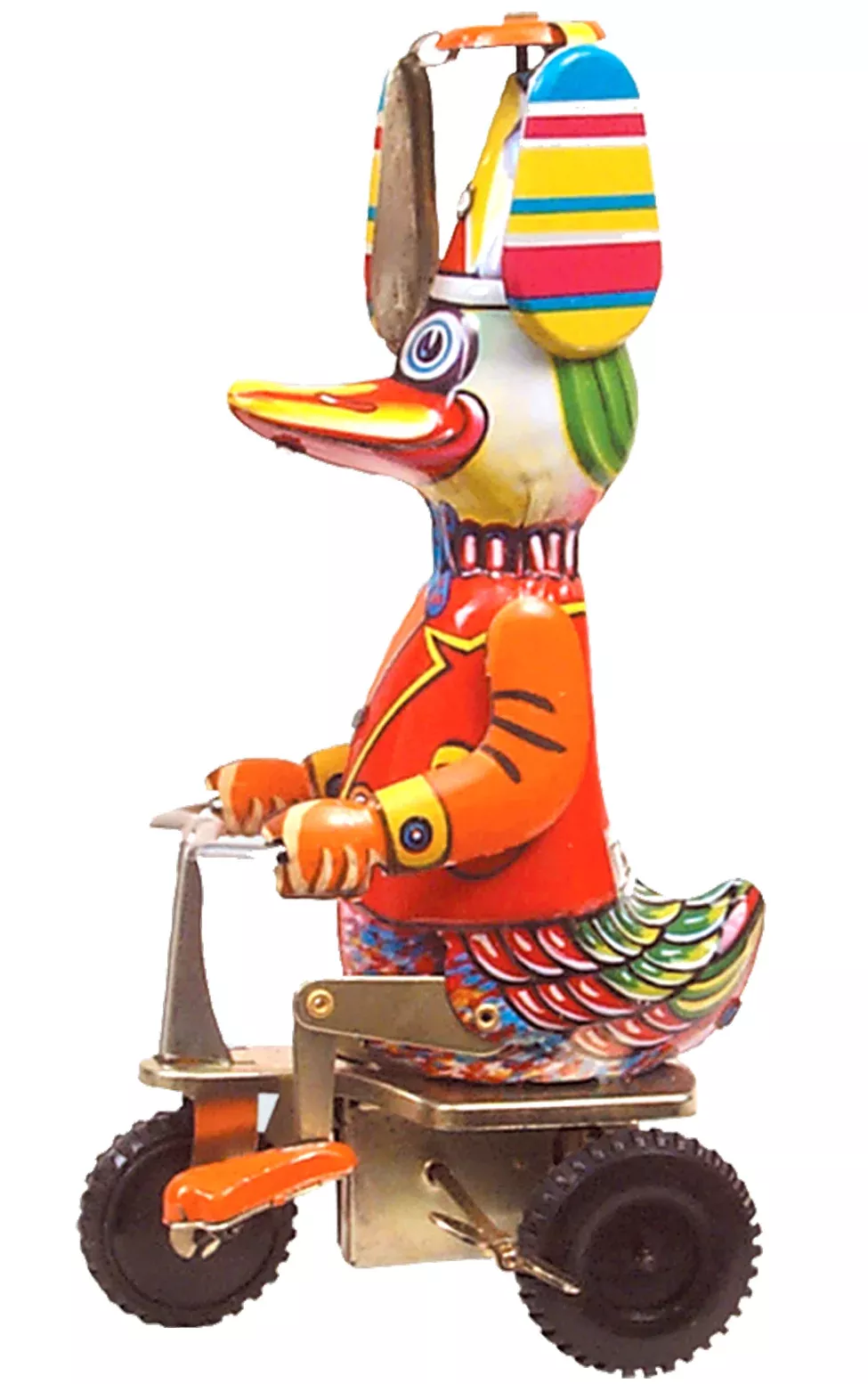 Shan Tin Duck on Tricycle Wind-Up Toy - 8H x 3.5