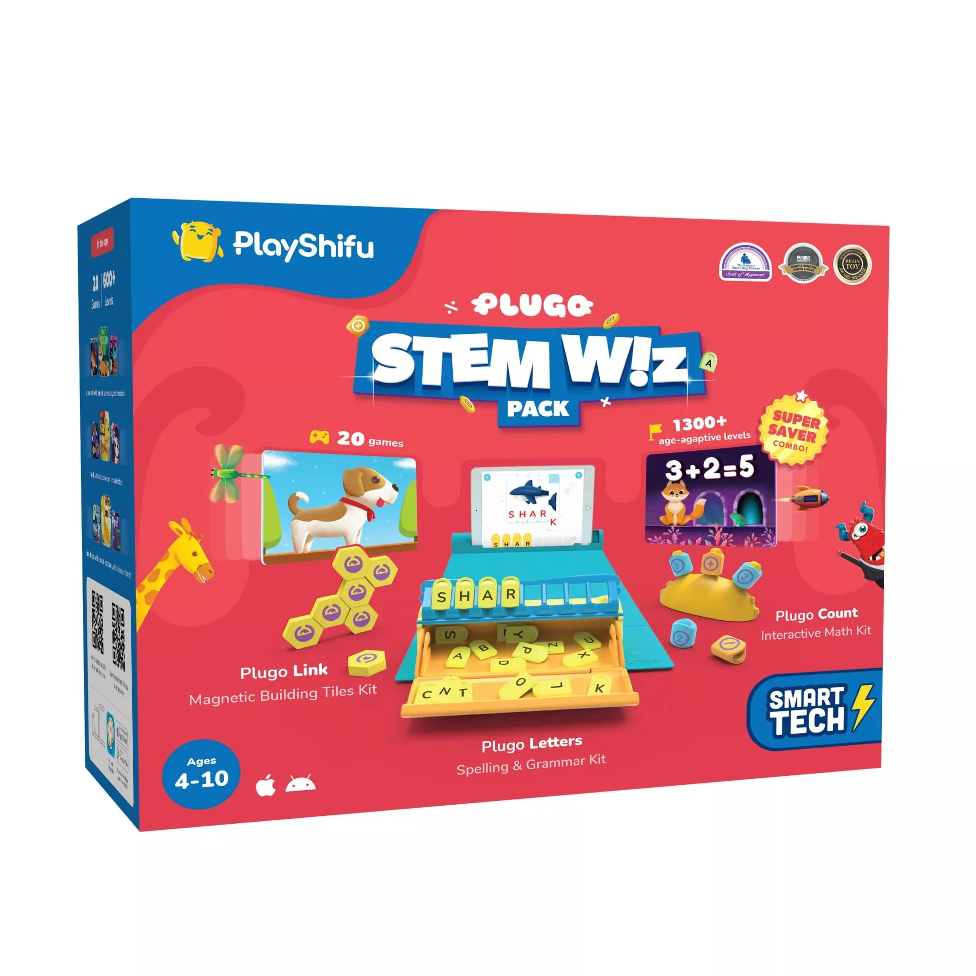 Shifu Plugo STEM Pack for iOS & Android - Blue, 3-in-1