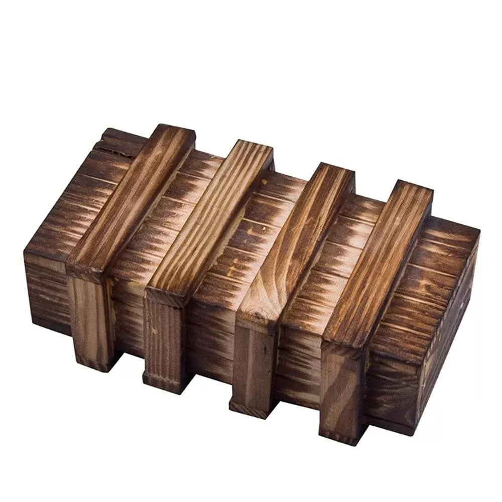 SHUYUE Burr Puzzle - Handmade 3D Brain Teaser - 6.1 x