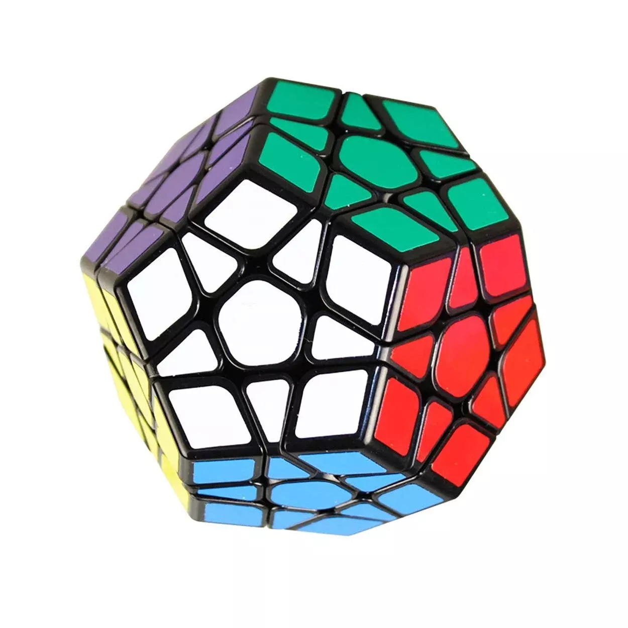 SHUYUE Megaminx Cube Puzzle Toy 2.95in Black ABS Plastic