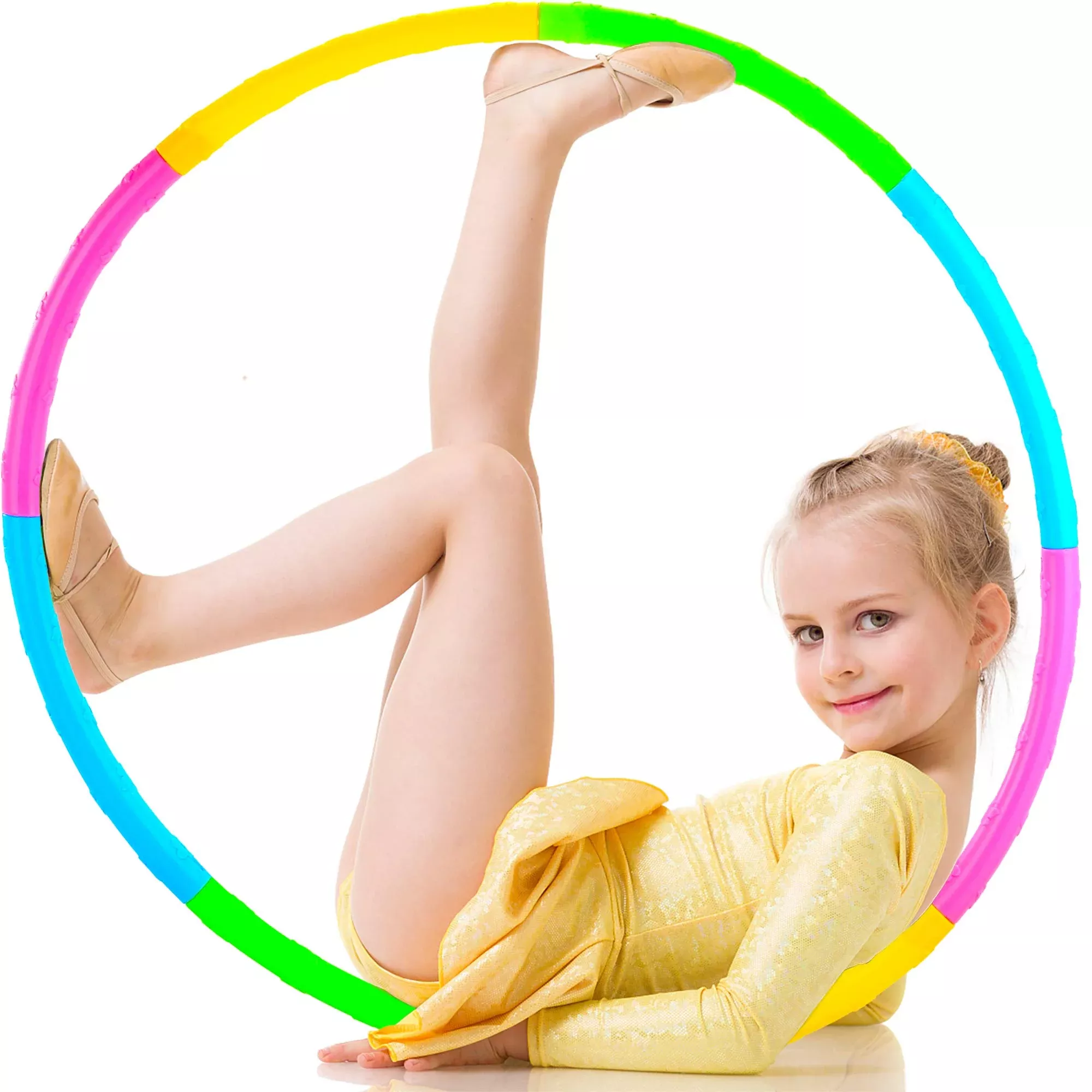 Sierliky Fitness Exercise Hoops For Kids, Detachable Adjustable Weight