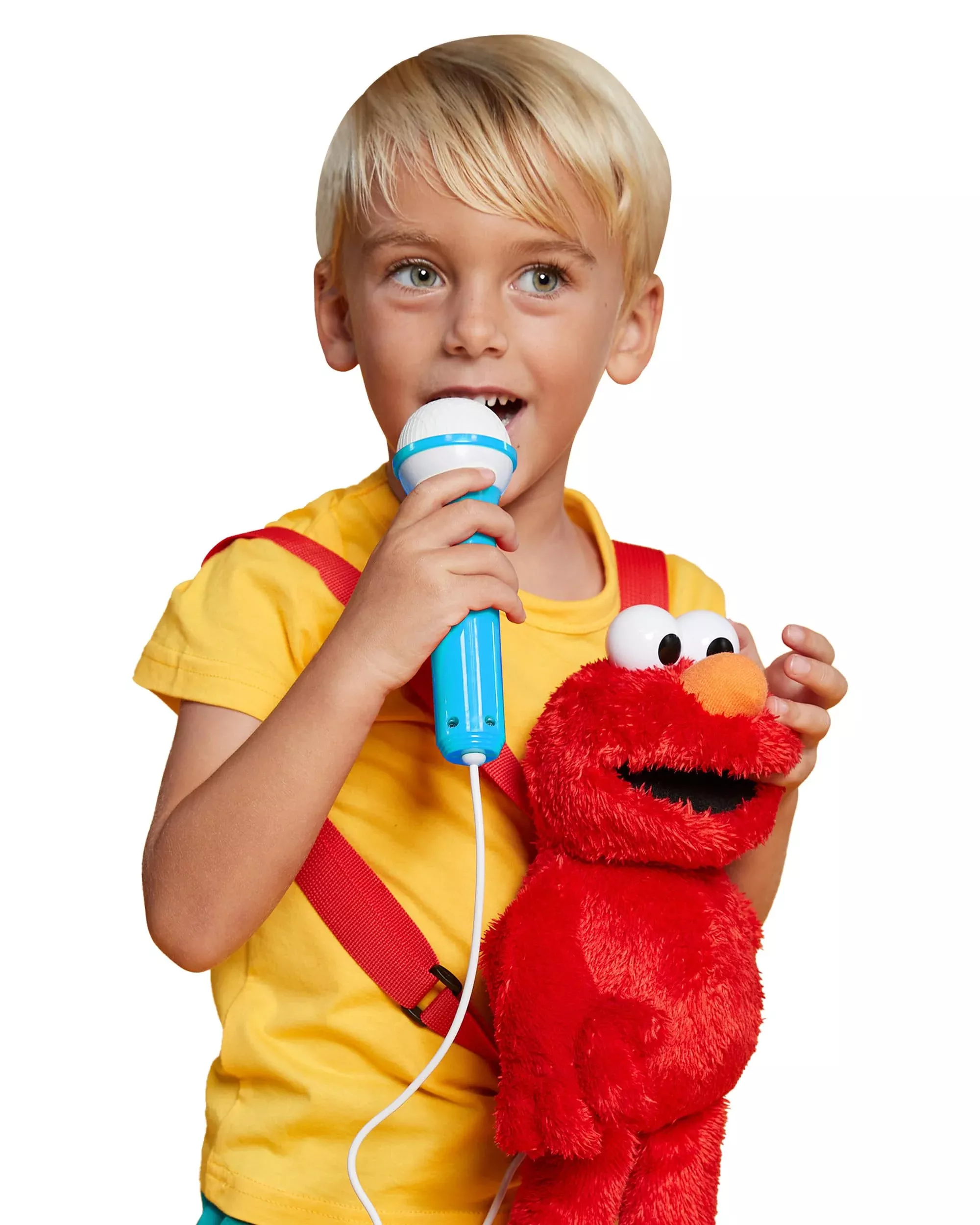 Singing Machine Karaoke Plush Toy - Abby Elmo with Microphone & Speake