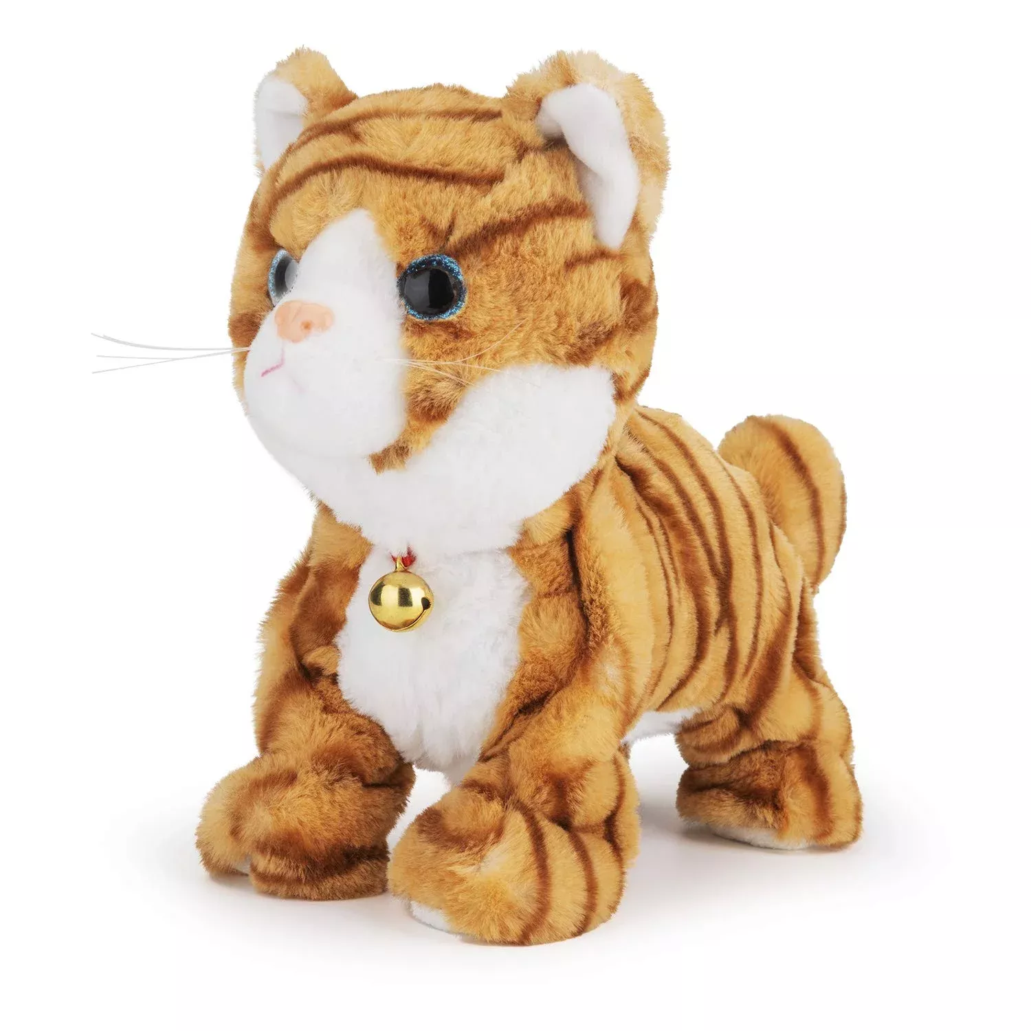 Smalody Interactive Electronic Plush Robot Cat Toy - Yellow, 26cm
