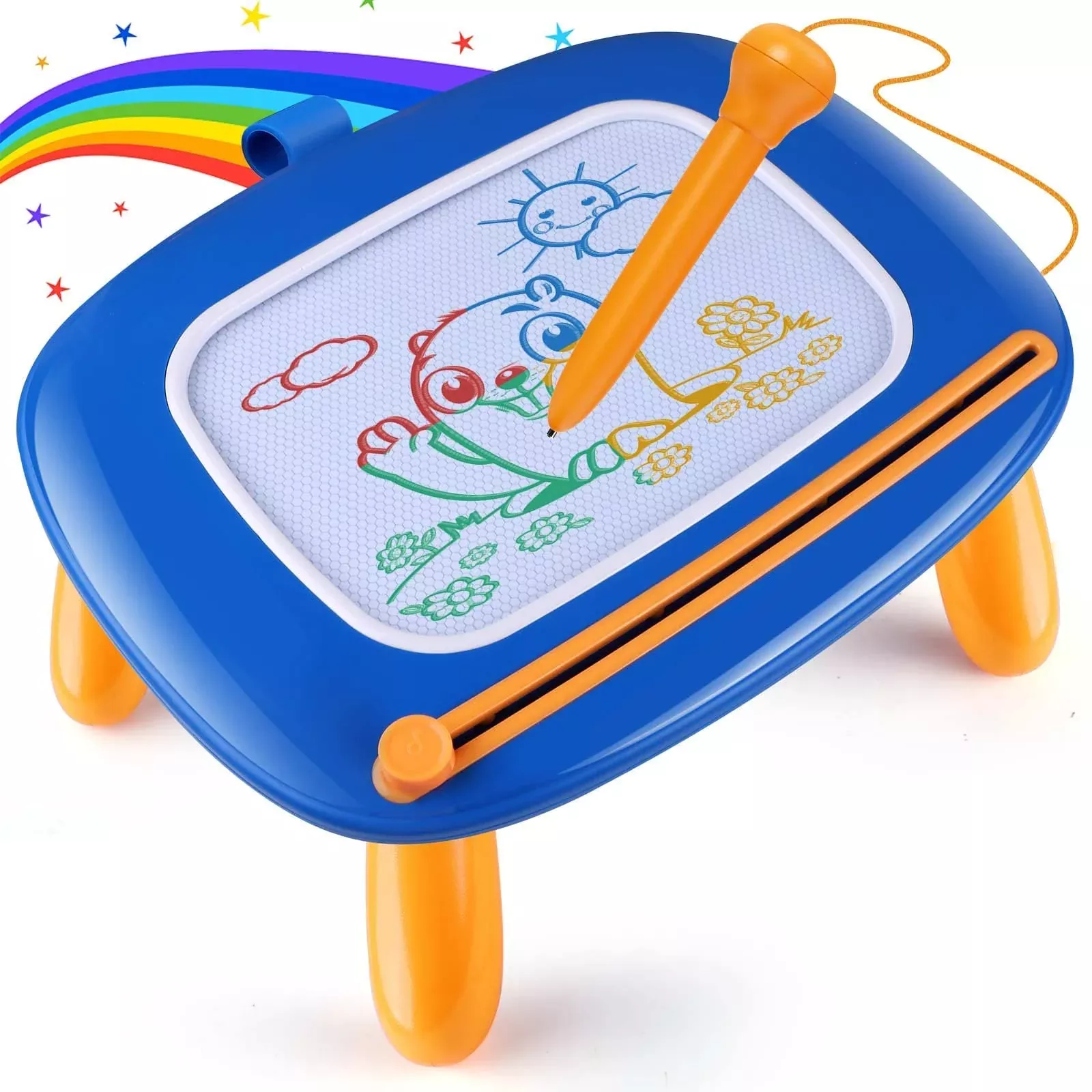 Smasiagon Drawing Board for Kids 1-3 Years, Royal Blue, Medium Size