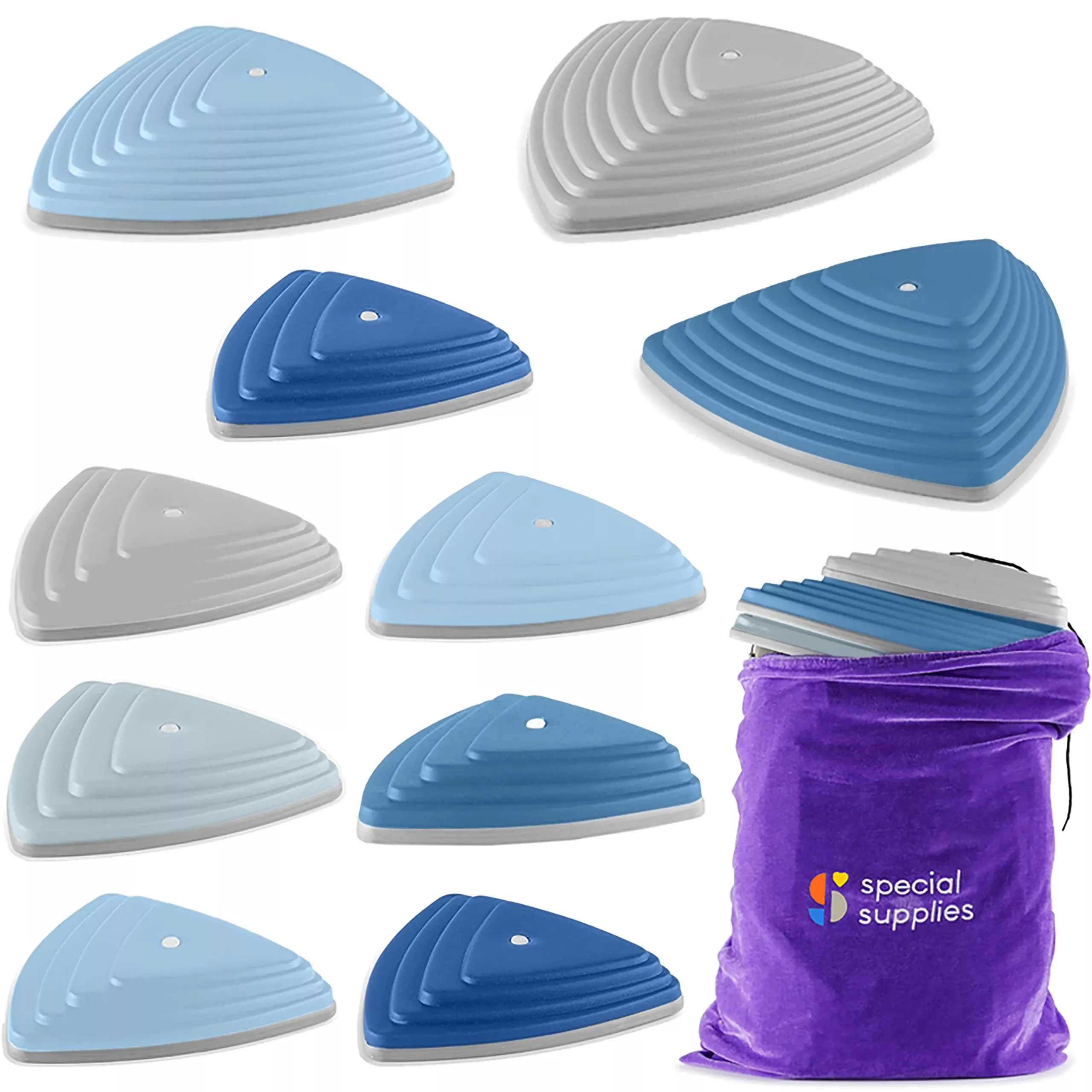 Special Supplies Stepping Stones Set for Balance and Coordination, Ocean