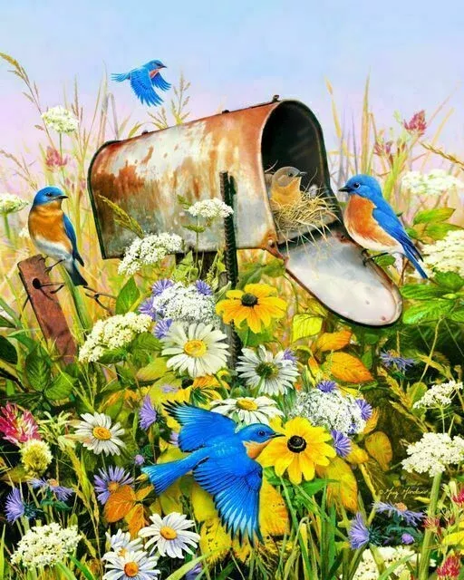 Springbok 33-01579 Bluebirds 500 Piece Puzzle