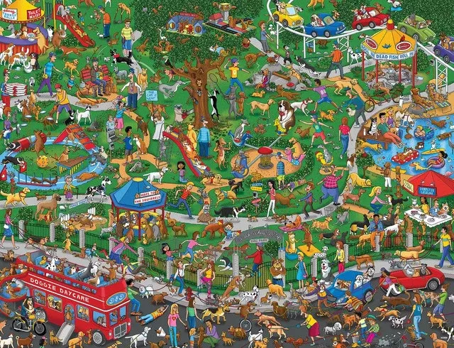 Springbok 33-01610 The Dog Park 500 Piece Puzzle