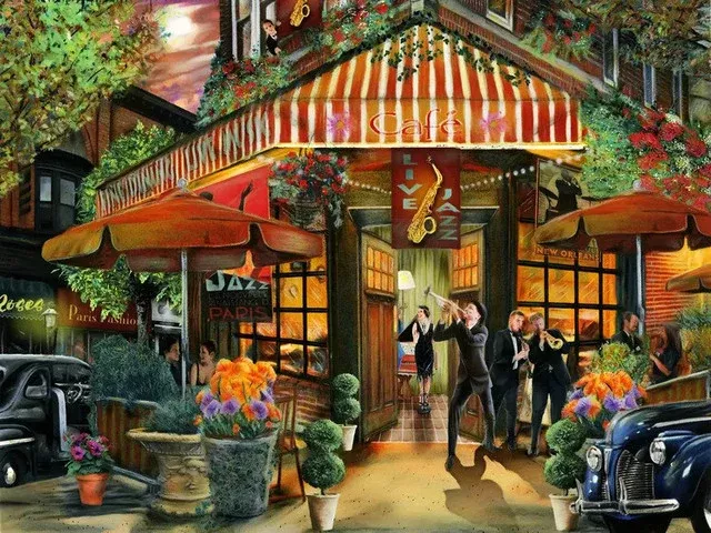 Springbok 33-01636 The Jazz Cafe 500 Piece Puzzle