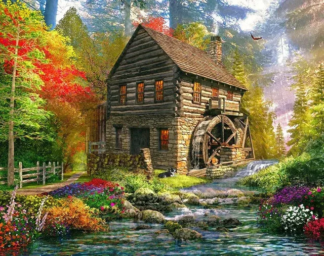 Springbok 33-11100 Mill Cottage 1000 Piece Puzzle
