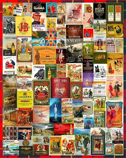 Springbok 33-11102 Whiskey & Scotch 1000 Piece Puzzle
