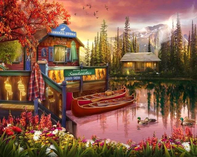 Springbok 33-11131 Lakeshore Serenity 1000 Piece Puzzle