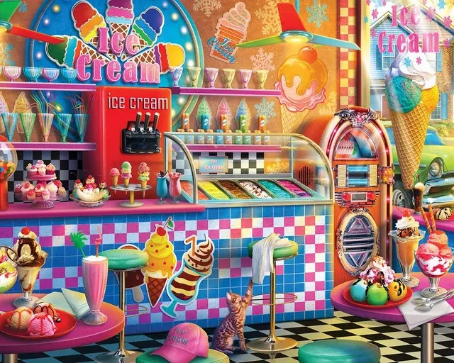 Springbok 33-11141 Ice Cream Shop 1000 Piece Puzzle