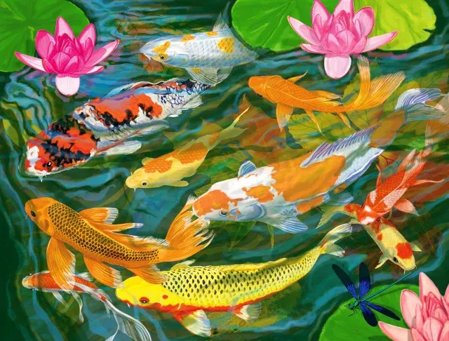 Springbok 33-11166 Koi Pond 1000 Piece Puzzle