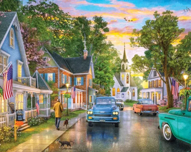 Springbok 33-50056 Blissful Borough 350 Piece Puzzle