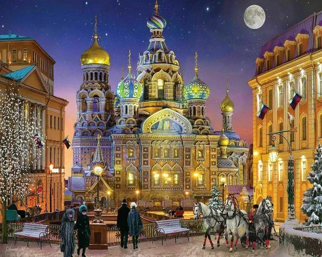 Springbok 34-10929 Russian Christmas 1000 Piece Puzzle