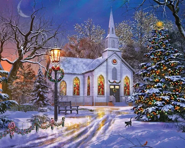Springbok 34-15508 Winters Evening 1500 Piece Puzzle