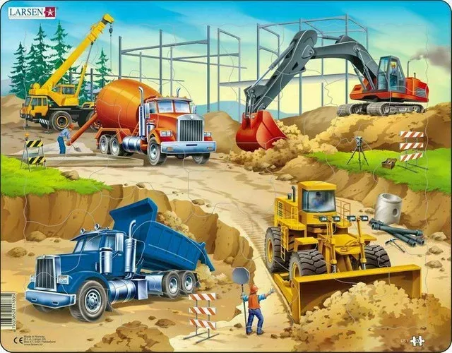 Springbok 41-07045 Construction 30 Piece Children's Educational Jigsaw Puzzle