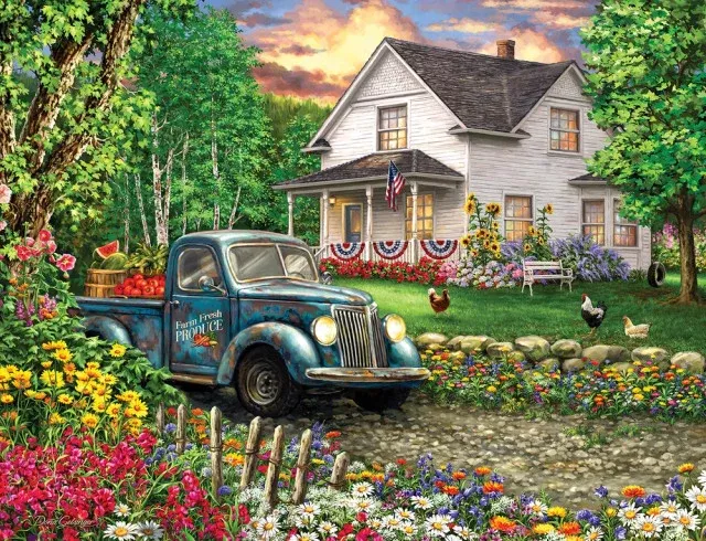 Springbok 43-04240 Simpler Times 100 Piece Puzzle