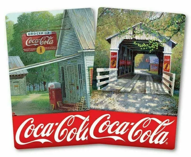 Springbok 91-73077 Coca-Cola Town Playing Cards (2 Packs)
