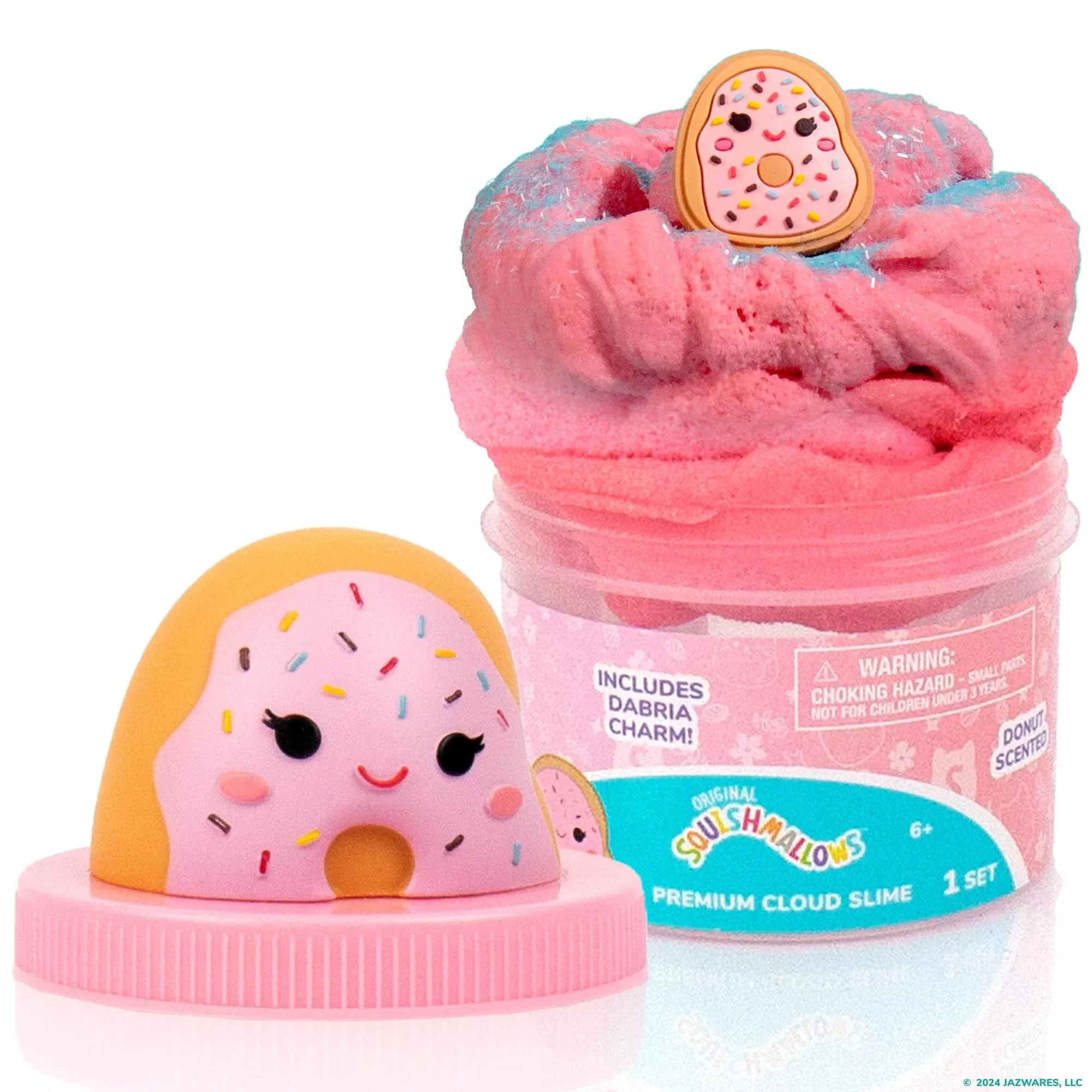 Squishmallows Donut Scented Cloud Slime 8 oz Multi with Charm