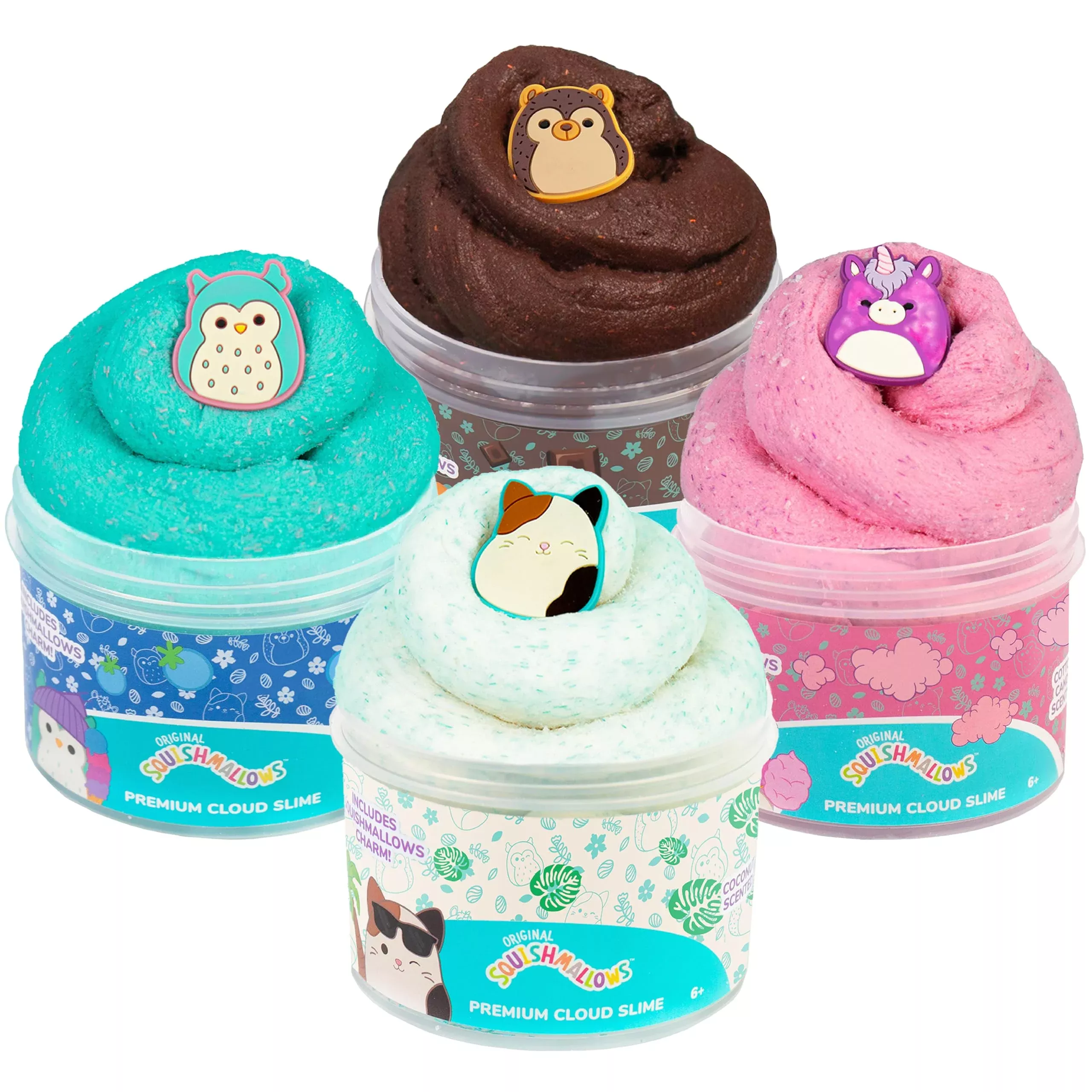Squishmallows Scented Slime Kit - 4 Pack of 8 oz.