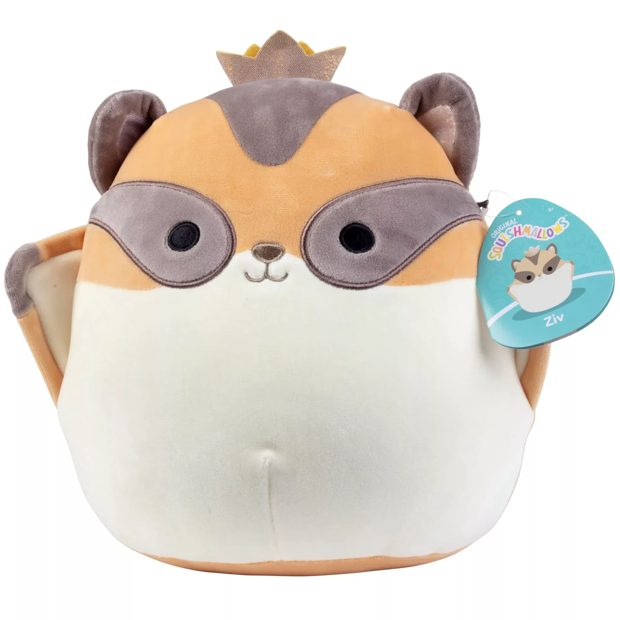 Squishmallows Ziv the Sugar Glider Plush 8-Inch Brown Soft Toy