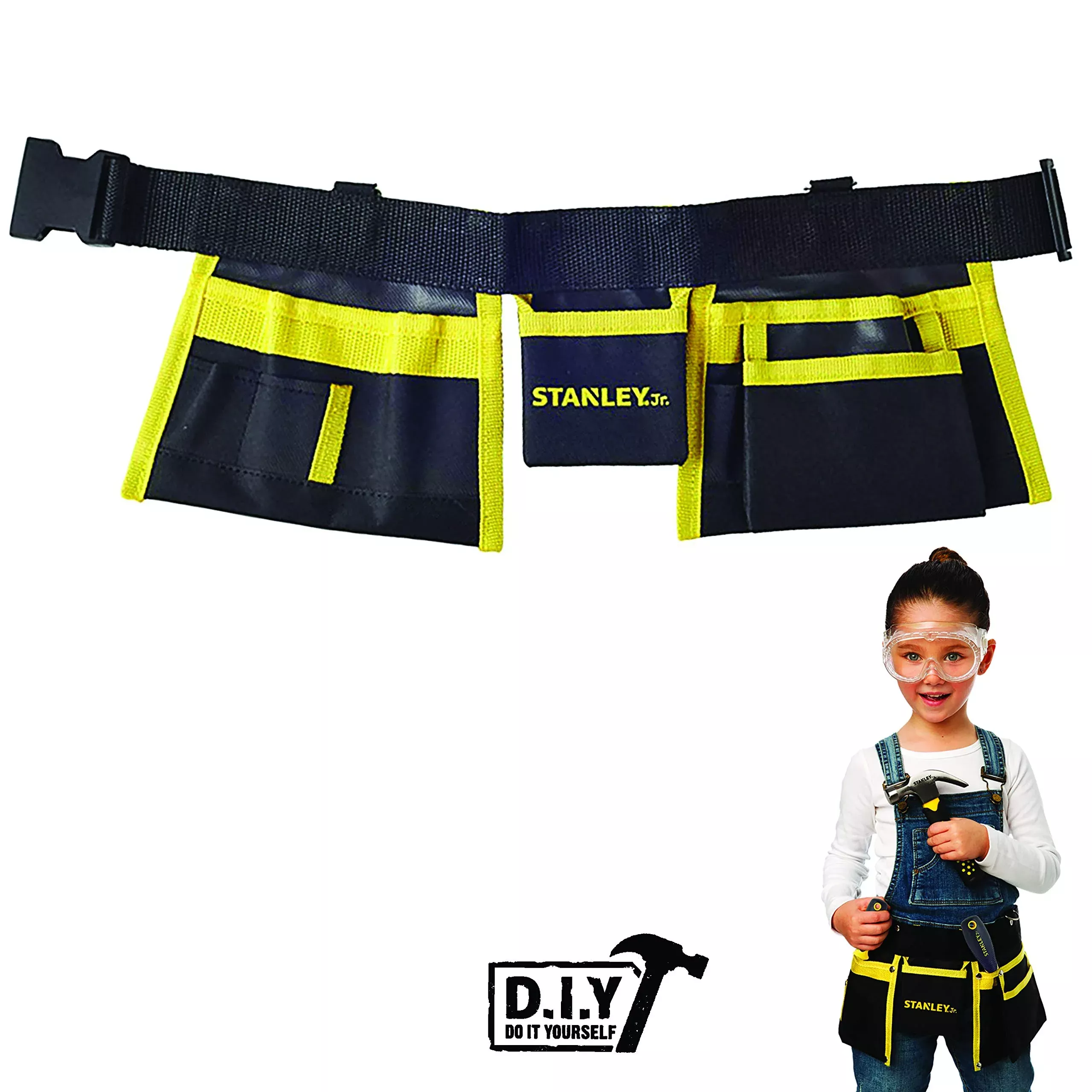 STANLEY Jr. Tool Belt for Kids, High Strength Fabric, One Size, Mixed