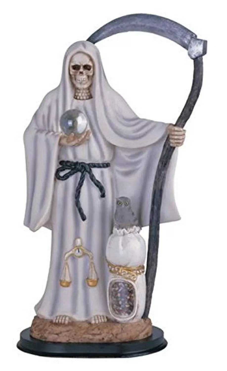 StealStreet 16" Black Santa Muerte Grim Reaper Statue Figurine