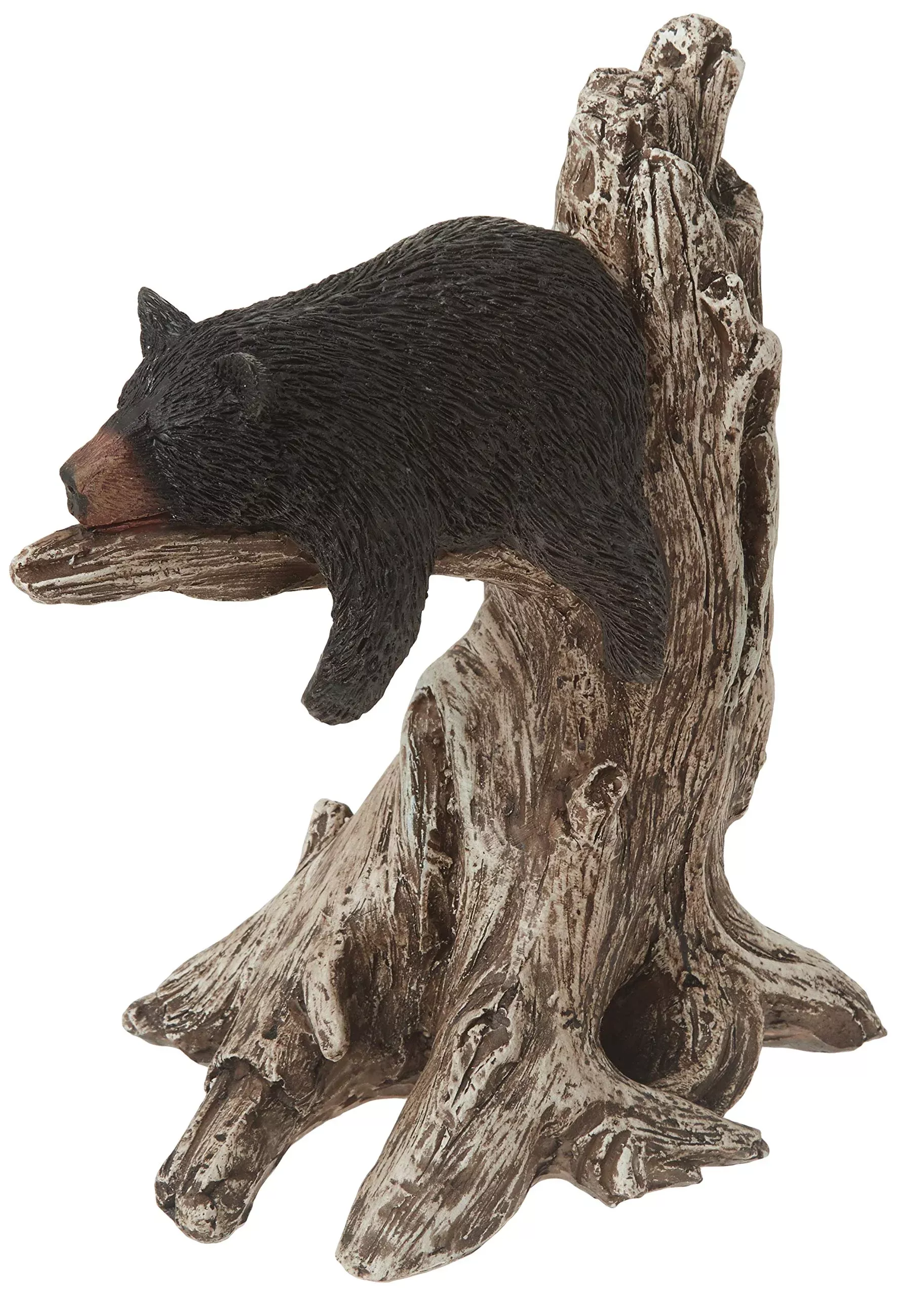 StealStreet Black Bear Figurine 9" Sleeping on Tree Branch