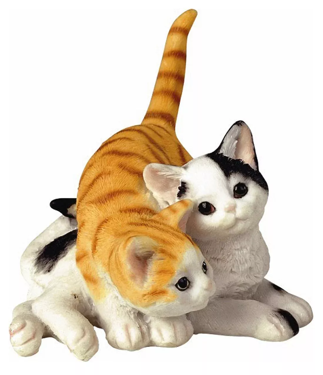 StealStreet Cat Collection Figurine Decor 3.5x4 inches White/Black/B