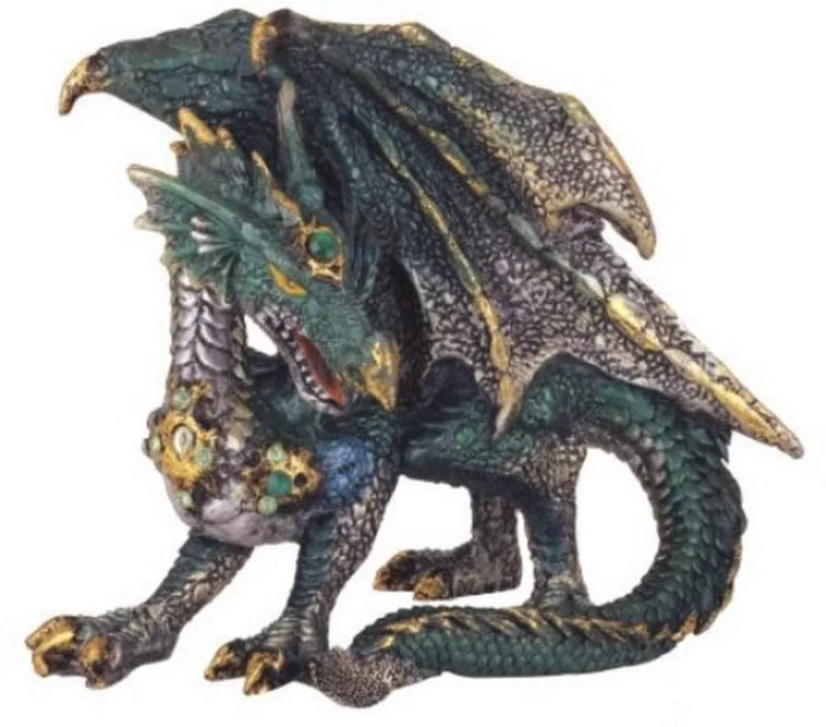 StealStreet Dragon Collection Figurine Gray Poly Resin 4.5" x 5"