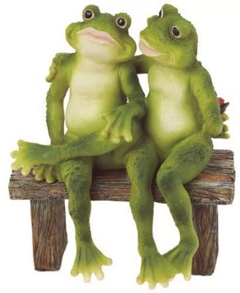 StealStreet Garden Frog Figurine Statue H:5 W:7 Multicolor Polyresin