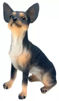 SUMMIT COLLECTION Chihuahua Black Dog Figurine Resin 3.5 inches
