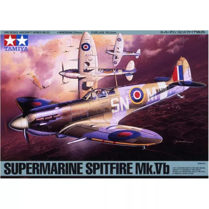 Tamiya 61033 1/48 Supermarine Spitfire Mk.Vb Model Aircraft Kit